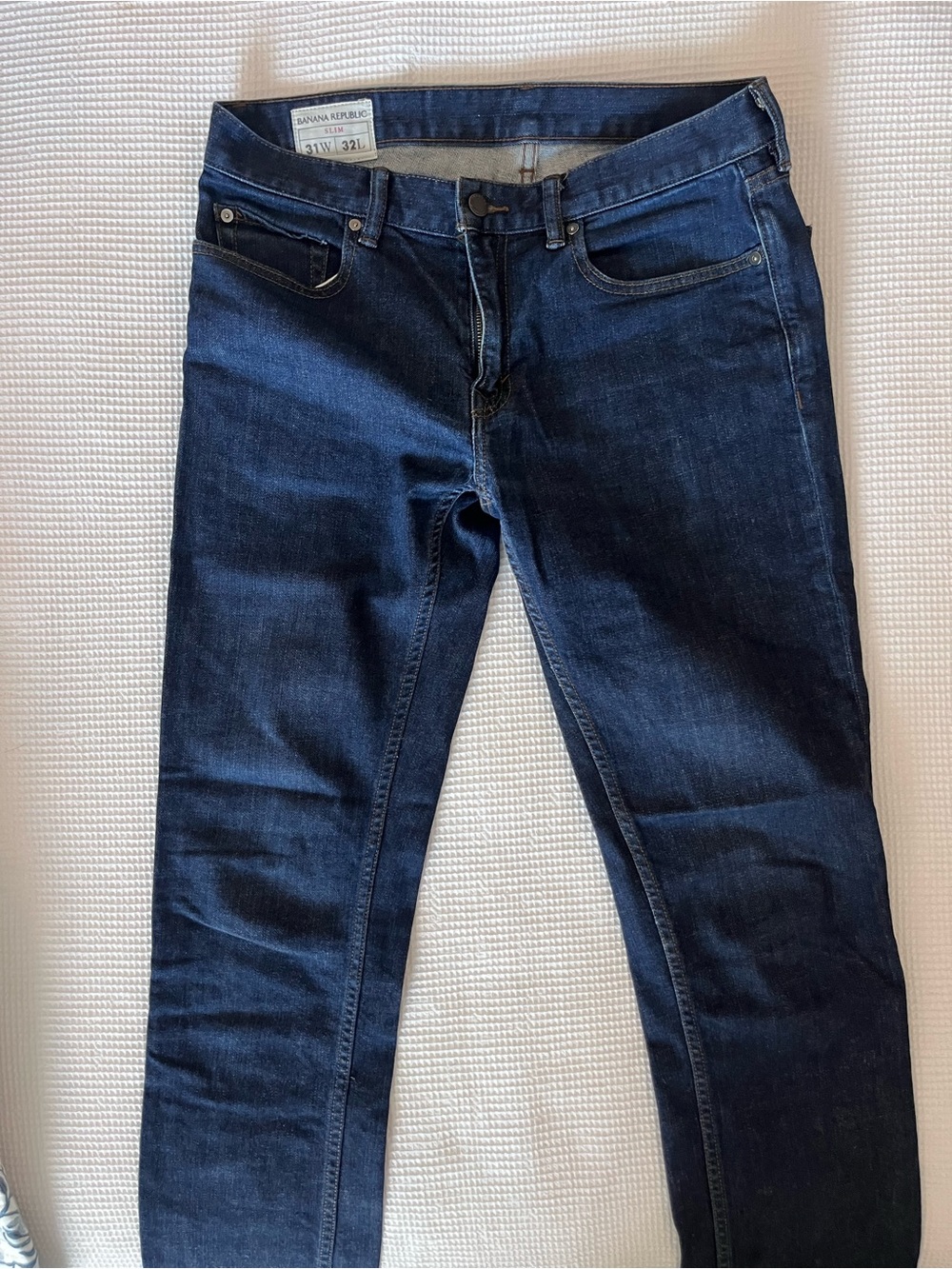 Banana Republic Indigo Blue Denim Jeans Slim Stretch